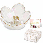 Jewelry Dish | Flower-Shaped Ceramic | Gift Box Included