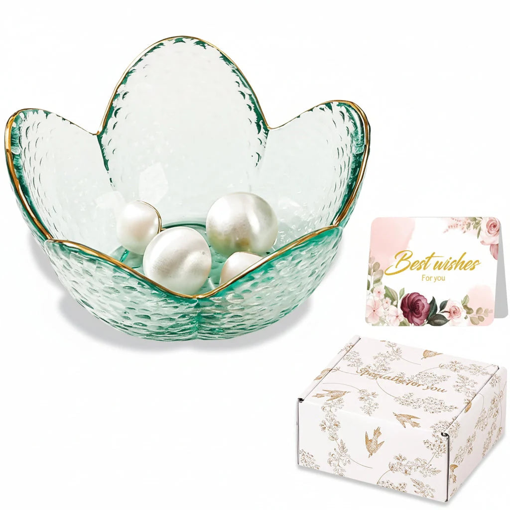Jewelry Dish | Flower-Shaped Ceramic | Gift Box Included