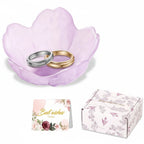 Jewelry Dish | Flower-Shaped Ceramic | Gift Box Included