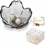 Jewelry Dish | Flower-Shaped Ceramic | Gift Box Included