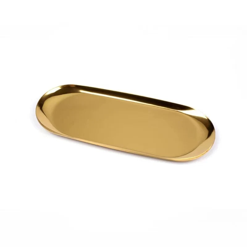 Jewelry Dish | Galvanized Metal Finish & Space-Saving