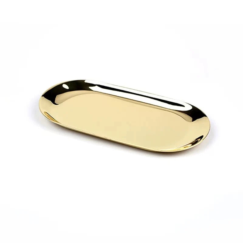 Jewelry Dish | Galvanized Metal Finish & Space-Saving