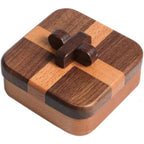 Jewelry Organizer Box | Two-Tone Banding & Sliding Cross