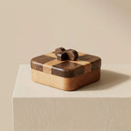 Jewelry Organizer Box | Two-Tone Banding & Sliding Cross