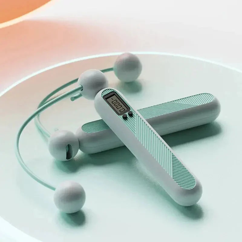 Jump Rope | Cordless, Digital Counter & 360° Rotating Weighted Handles