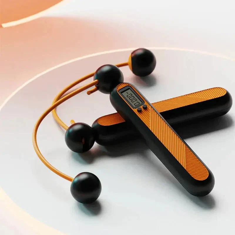 Jump Rope | Cordless, Digital Counter & 360° Rotating Weighted Handles