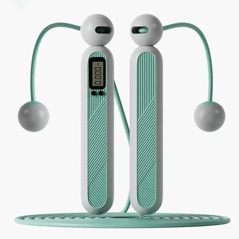 Jump Rope | Cordless, Digital Counter & 360° Rotating Weighted Handles