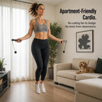 Jump Rope | Weighted Ball Handles & LCD Display | Includes PVC Rope
