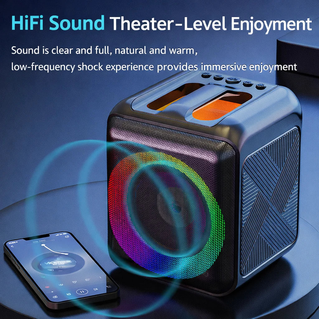 Karaoke Machine | Dual Wireless Microphones & 20-Hour Battery
