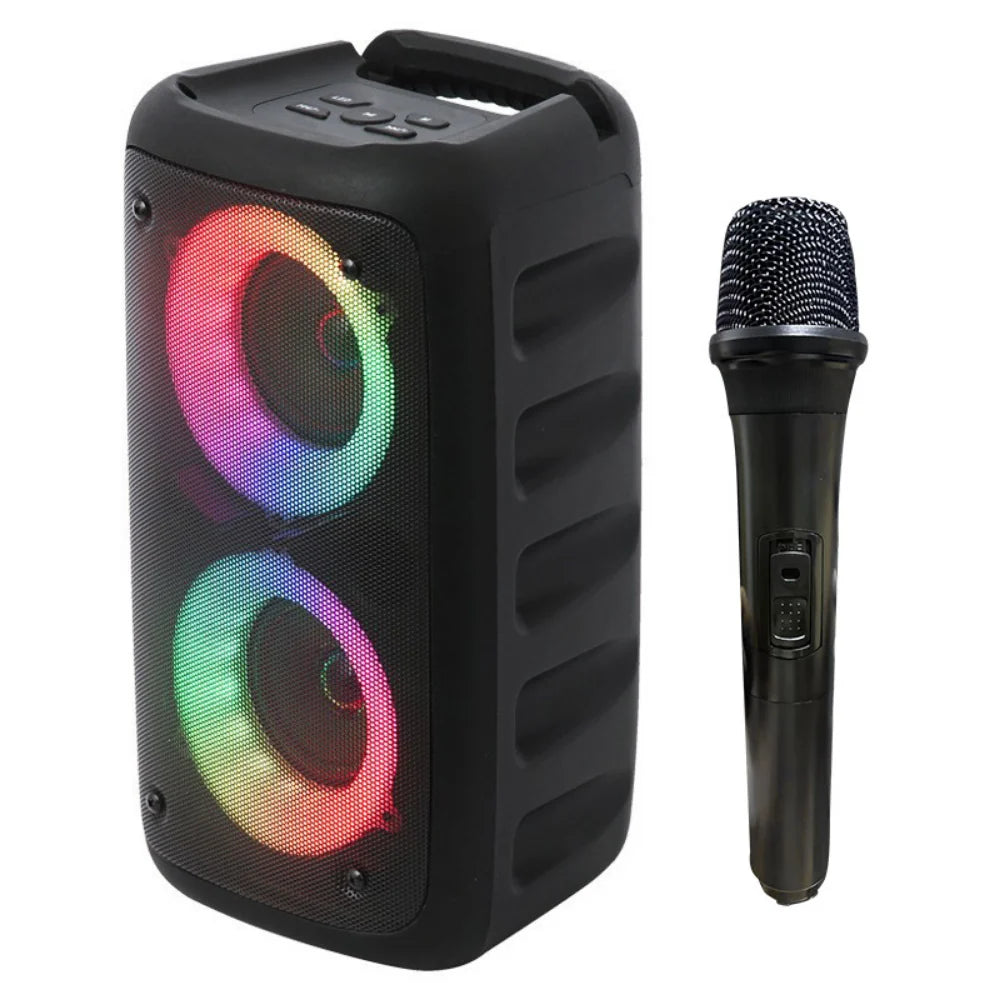Karaoke Speaker | 2 Wireless Microphones & Dual-Driver Sound