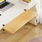 Keyboard & Mouse Platform | Bamboo Slide-Out & Clamp-Mounted | 40 x 20 cm