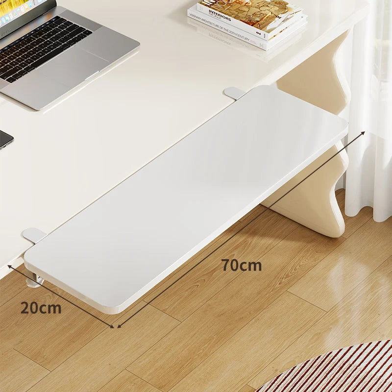 Keyboard & Mouse Platform | Bamboo Slide-Out & Clamp-Mounted | 40 x 20 cm