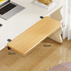 Keyboard & Mouse Platform | Bamboo Slide-Out & Clamp-Mounted | 40 x 20 cm