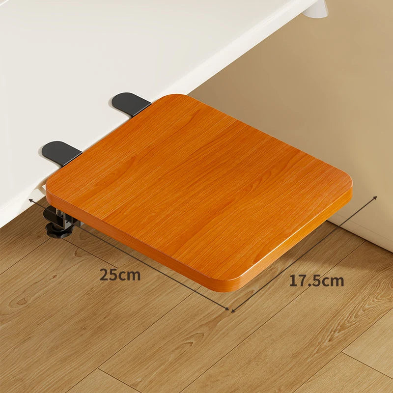 Keyboard & Mouse Platform | Bamboo Slide-Out & Clamp-Mounted | 40 x 20 cm