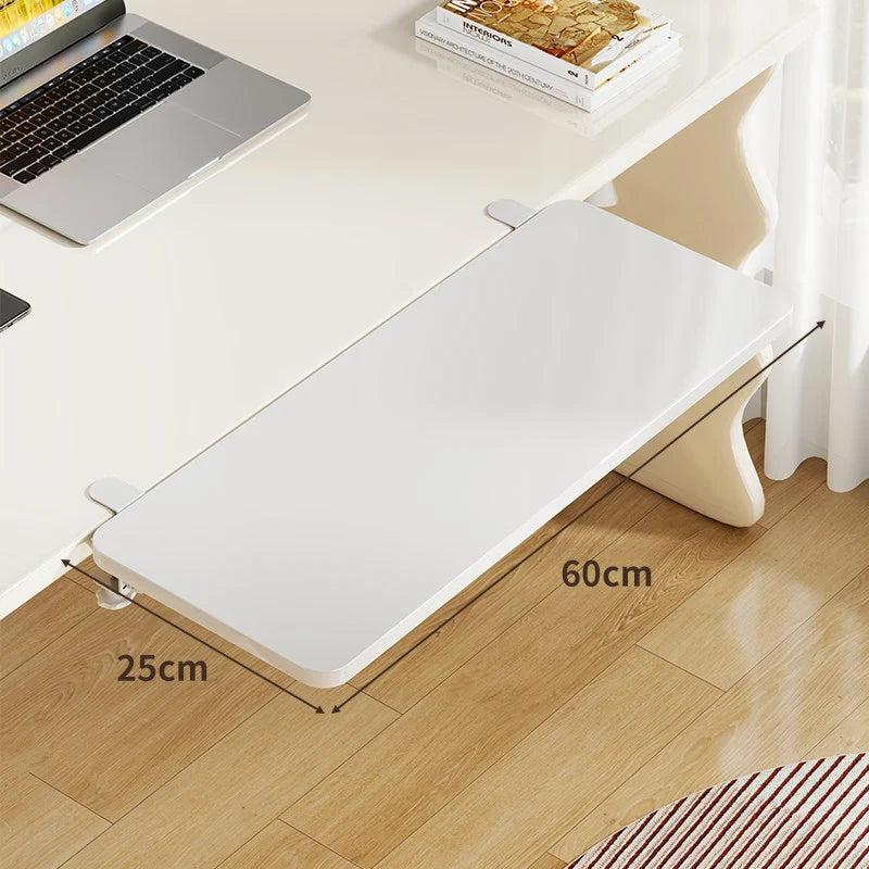 Keyboard & Mouse Platform | Bamboo Slide-Out & Clamp-Mounted | 40 x 20 cm