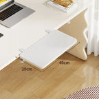 Keyboard & Mouse Platform | Bamboo Slide-Out & Clamp-Mounted | 40 x 20 cm