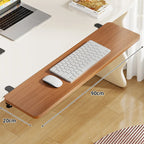 Keyboard & Mouse Platform | Bamboo Slide-Out & Clamp-Mounted | 40 x 20 cm