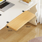Keyboard & Mouse Platform | Bamboo Slide-Out & Clamp-Mounted | 40 x 20 cm