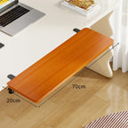 Keyboard & Mouse Platform | Bamboo Slide-Out & Clamp-Mounted | 40 x 20 cm
