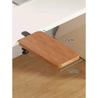 Keyboard & Mouse Platform | Bamboo Slide-Out & Clamp-Mounted | 40 x 20 cm