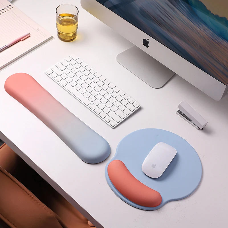 Keyboard Wrist Rest | Contoured Ergonomic Gel Support & Non-Slip Base