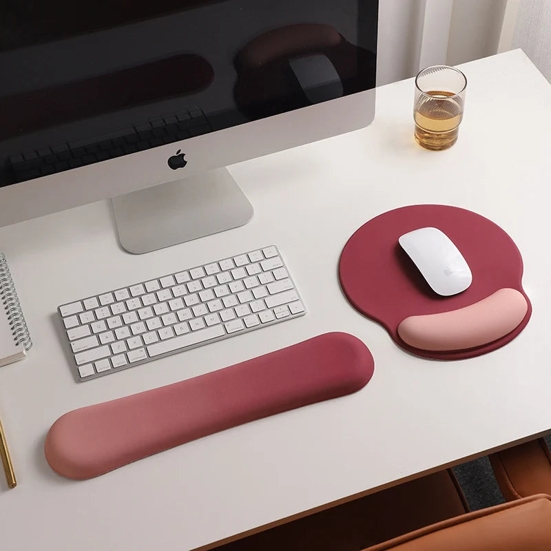 Keyboard Wrist Rest | Contoured Ergonomic Gel Support & Non-Slip Base
