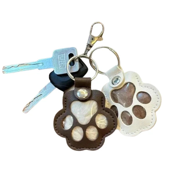 Keychain | Leather Paw With Hidden Compartment | 1+1 Free
