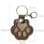 Keychain | Leather Paw With Hidden Compartment | 1+1 Free
