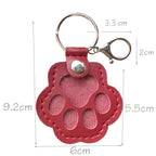 Keychain | Leather Paw With Hidden Compartment | 1+1 Free