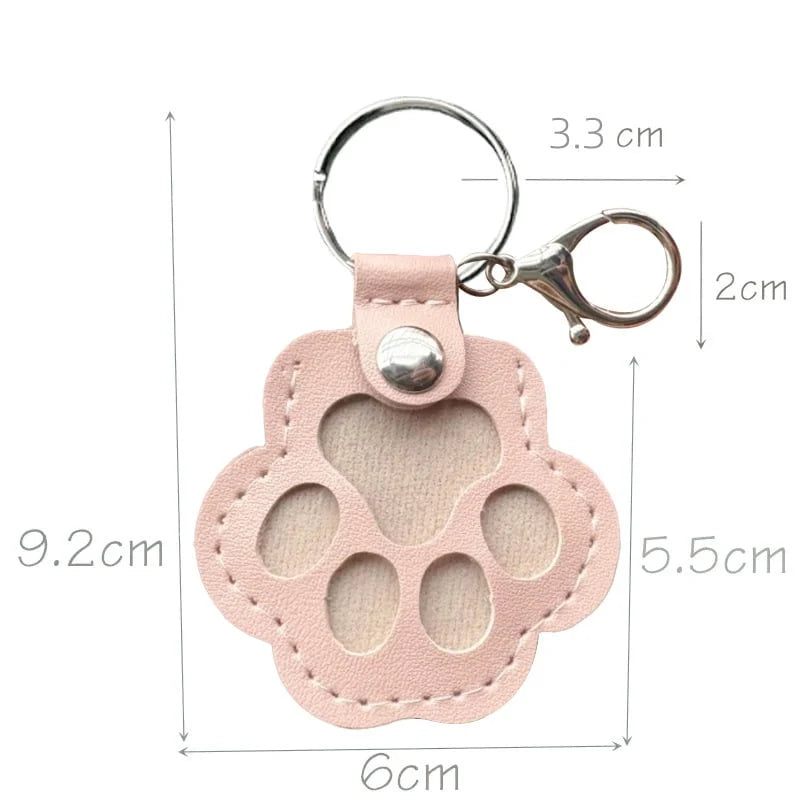 Keychain | Leather Paw With Hidden Compartment | 1+1 Free