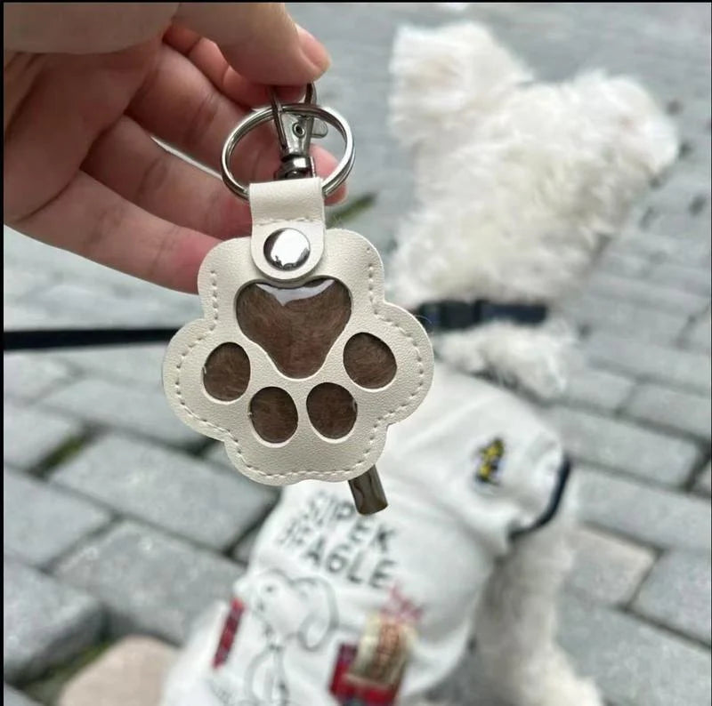 Keychain | Leather Paw With Hidden Compartment | 1+1 Free