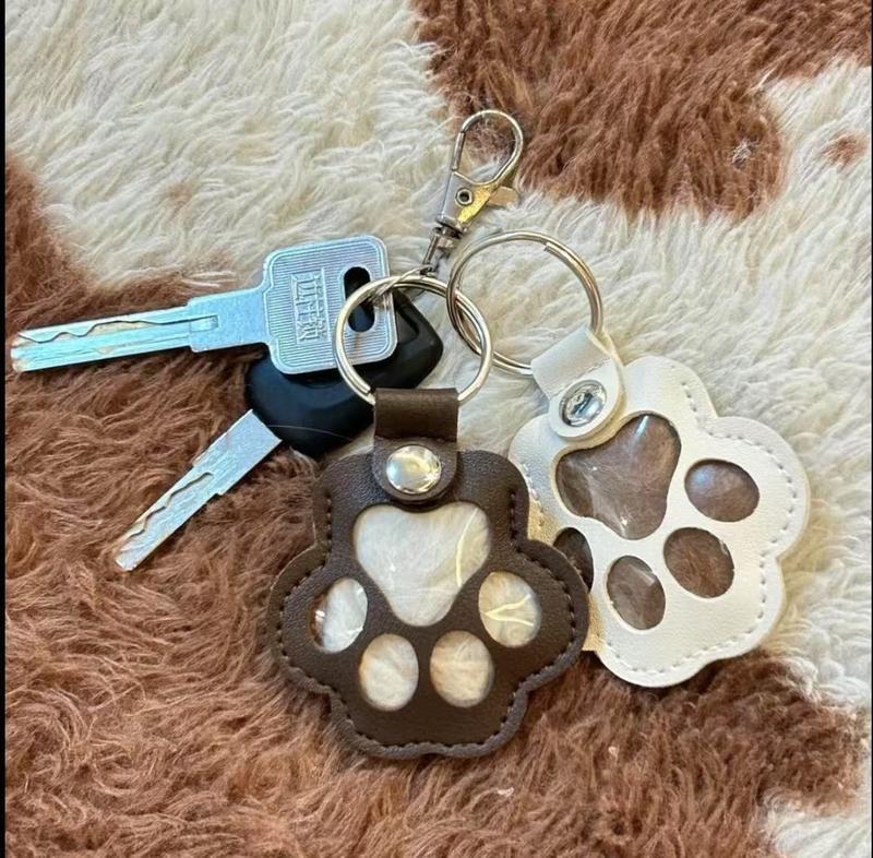 Keychain | Leather Paw With Hidden Compartment | 1+1 Free