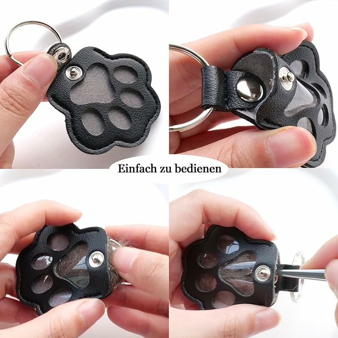 Keychain | Leather Paw With Hidden Compartment | 1+1 Free