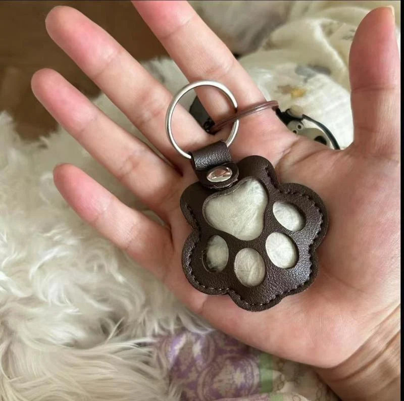 Keychain | Leather Paw With Hidden Compartment | 1+1 Free