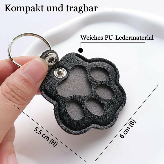 Keychain | Leather Paw With Hidden Compartment | 1+1 Free