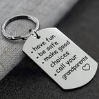 Keychain | Stainless Steel Engraved Message | 28 x 50 mm