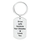 Keychain | Stainless Steel Engraved Message | 28 x 50 mm