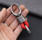 Keychain | Woven Loop & Metal Key Ring