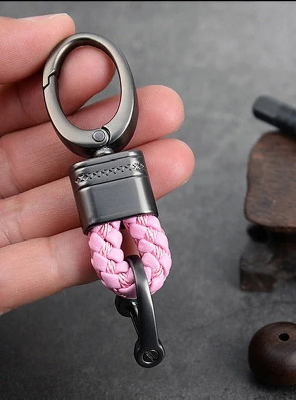 Keychain | Woven Loop & Metal Key Ring