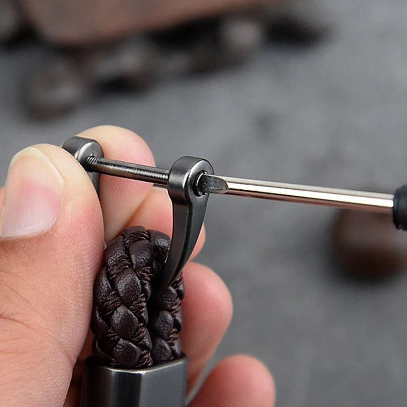 Keychain | Woven Loop & Metal Key Ring