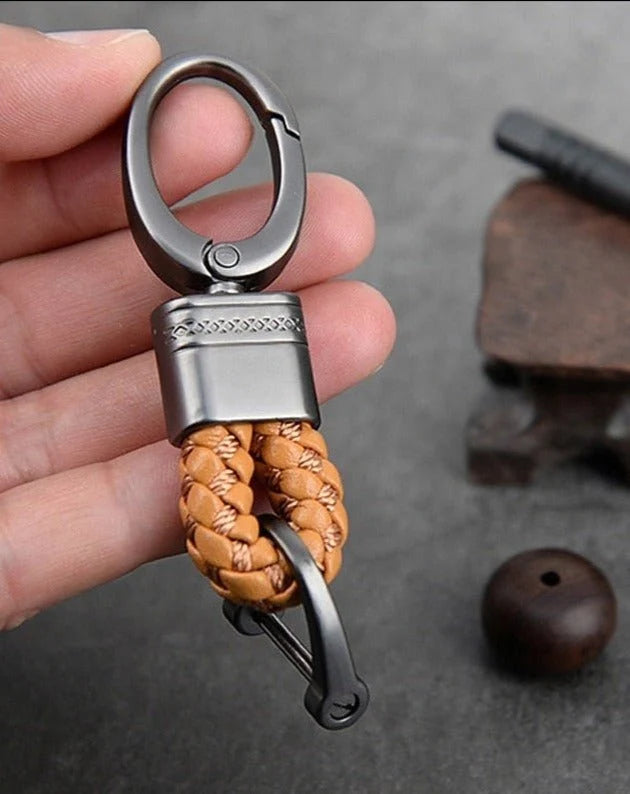 Keychain | Woven Loop & Metal Key Ring