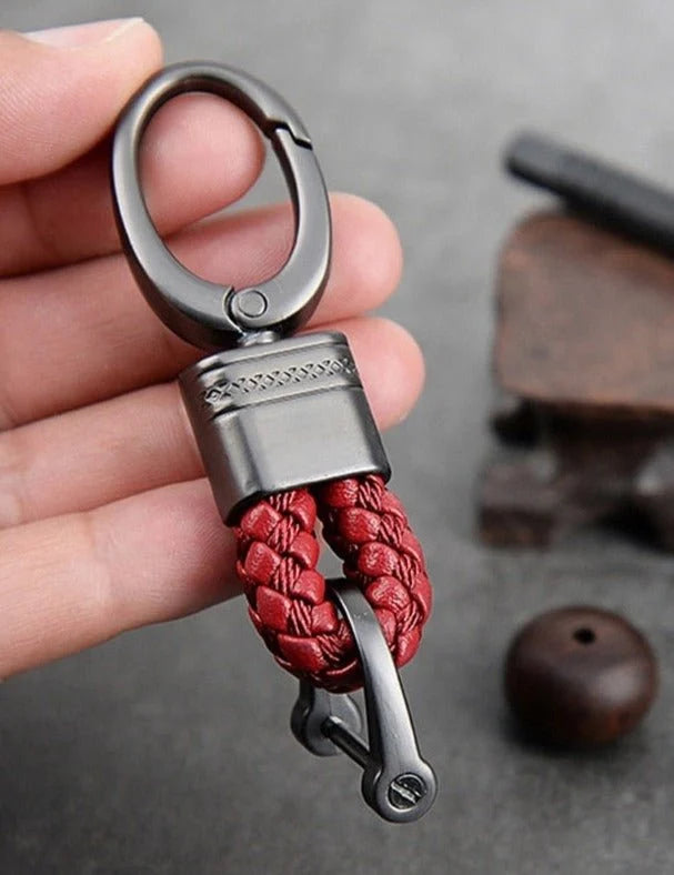 Keychain | Woven Loop & Metal Key Ring