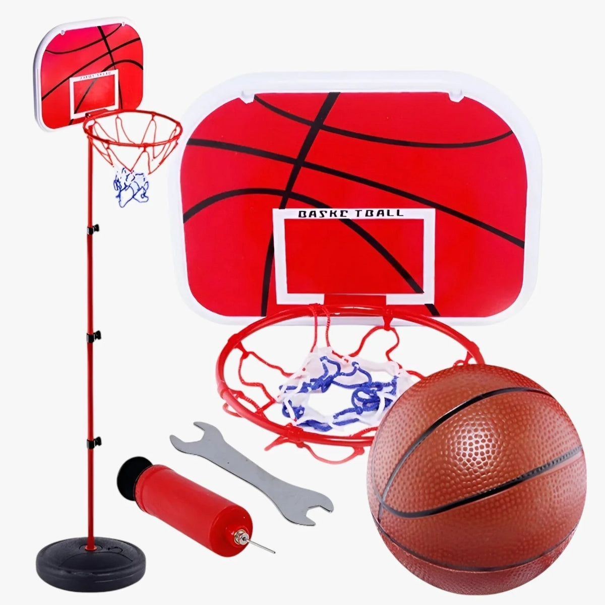 Kids Basketball Hoop | Height-Adjustable & Stable Base | 63–165 cm