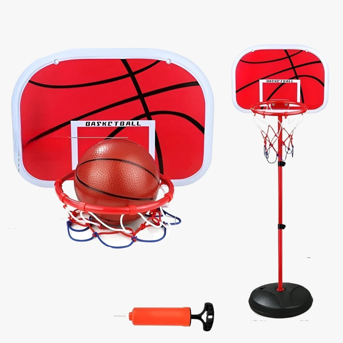 Kids Basketball Hoop | Height-Adjustable & Stable Base | 63–165 cm
