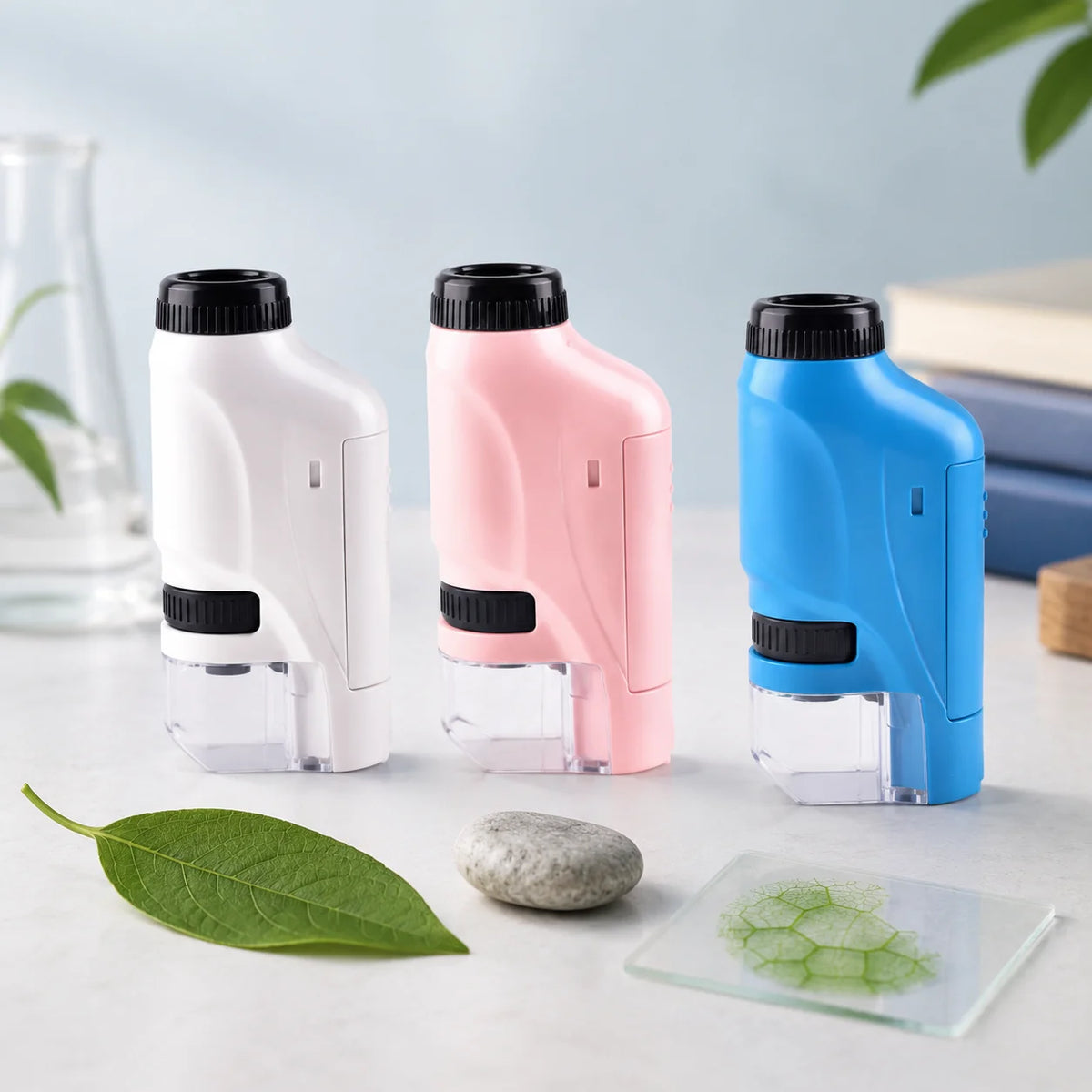 Kids Pocket Microscope | Handheld & LED-Illuminated