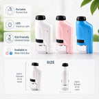Kids Pocket Microscope | Handheld & LED-Illuminated