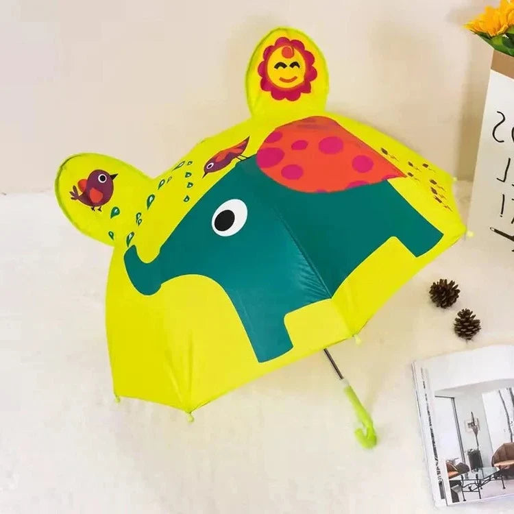 Kids Umbrella | Rainbow Canopy & Child-Safe Handle