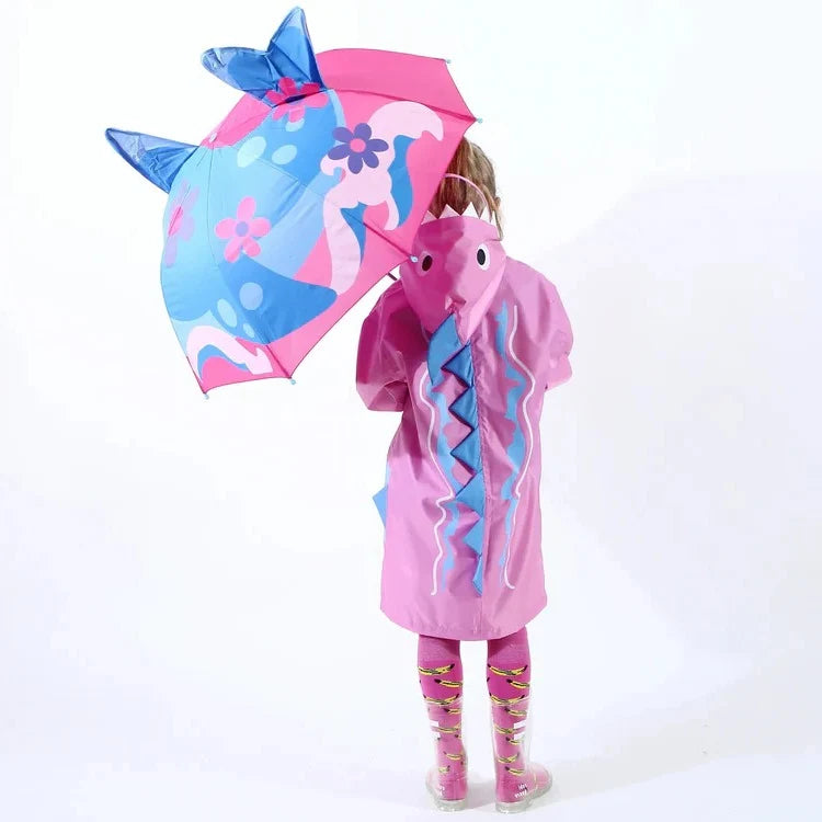 Kids Umbrella | Rainbow Canopy & Child-Safe Handle