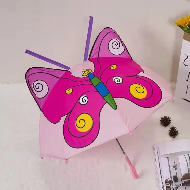 Kids Umbrella | Rainbow Canopy & Child-Safe Handle