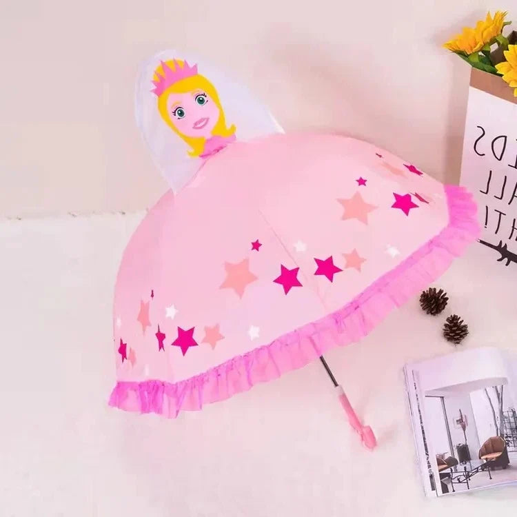 Kids Umbrella | Rainbow Canopy & Child-Safe Handle
